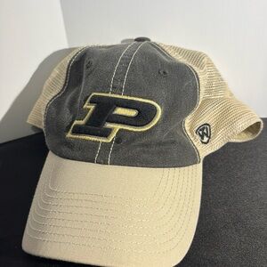 Top of the World Purdue Black and Tan Mesh Trucker Hat